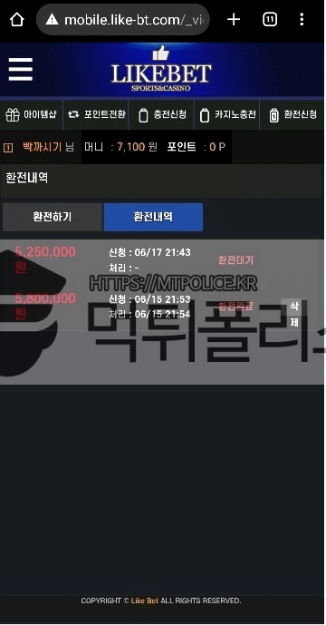 라이크벳먹튀